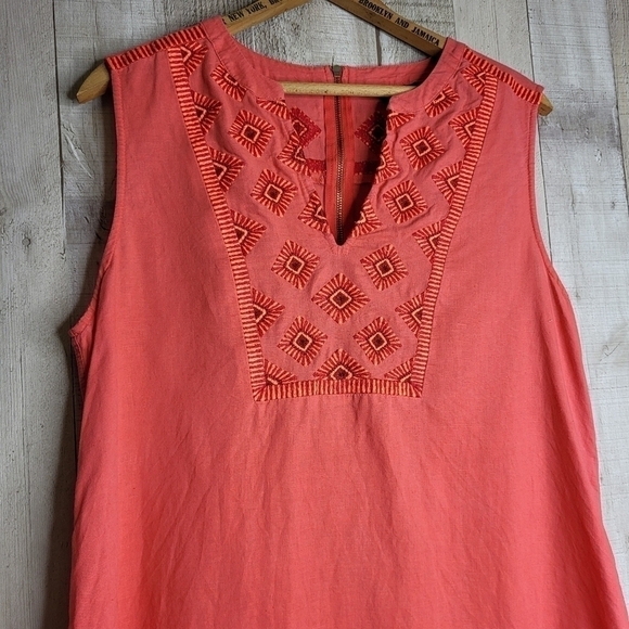 J. CREW Sleeveless Linen/Cotton Sundress. Size Medium - Picture 2 of 13